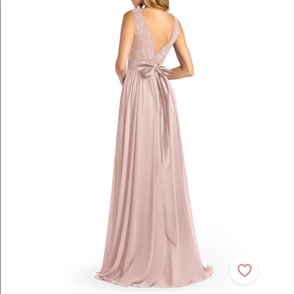 Azazie Gertrude Bridesmaid Dress Dusty Rose size 6 - Picture 2 of 2